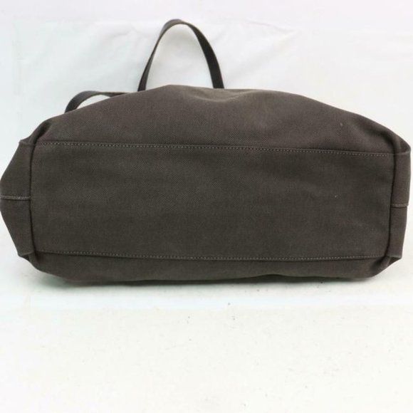 Prada Dark Brown Canapa Style Satchel Tote Shoulder Bag - Picture 7 of 9